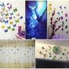 Butterflies Wall Stickers New Year Gift Home Bedroom Room Decorations 3D Butterfly DIY Art Decor Self For Living Room Decals