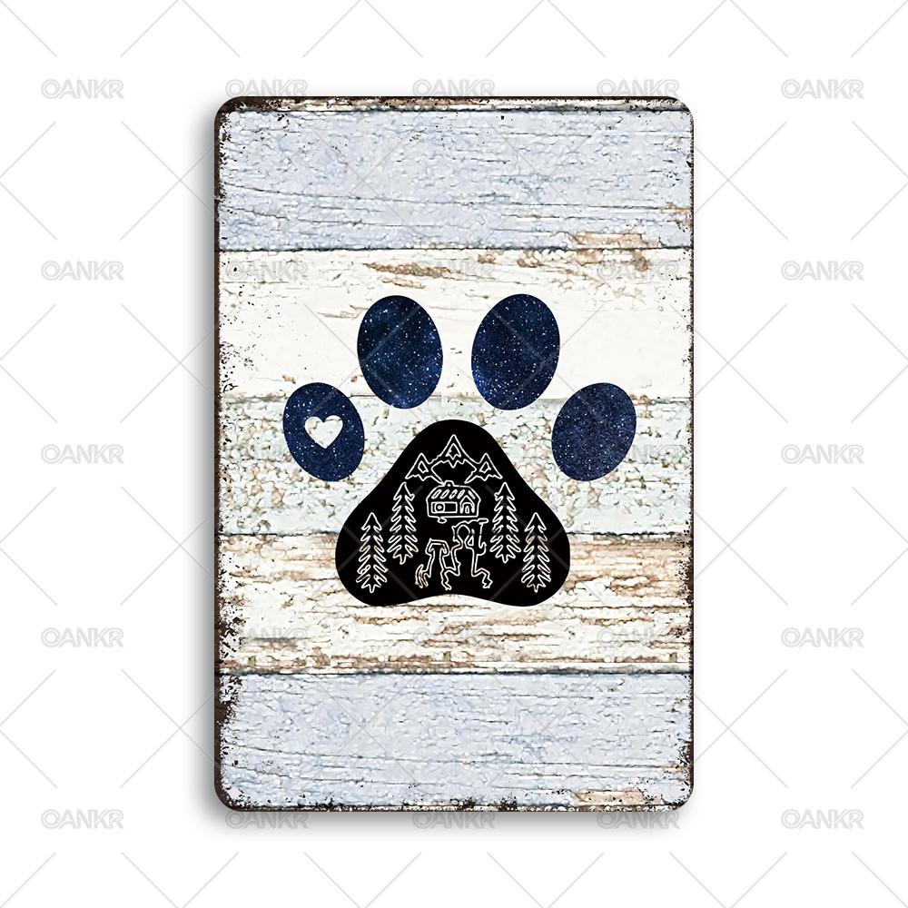 

Funny Metal Tin Sign Paw Metal Signs for Man Cave Bedroom Home Wall Art Decor Plaque Accessories 20x30cm