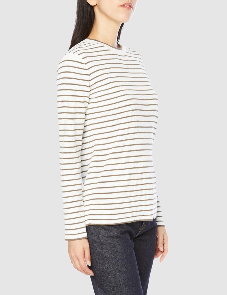 Mila Owen Compact Striped Knit KKI 0 Women's Top, 09WNT231149,