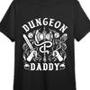 Dungeon Daddy Graphic Tee Mens Short Sleeve Cotton Tshirt Casual Breathable Round Neck Top