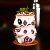 480ml Kreatives Panda Hawaii Cocktailglas Handbemalte Keramik Tiki Tasse Bar Club Party Molekulares Weinglas Eisbecher Barzubehör