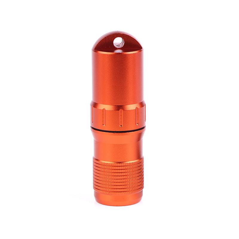 Tragbare Pillendose Wasserdicht Edc Behälter Kapsel Luftdicht Aluminiumlegierung Pillenflasche Schlüsselanhänger Reise Pillenhalter Organizer