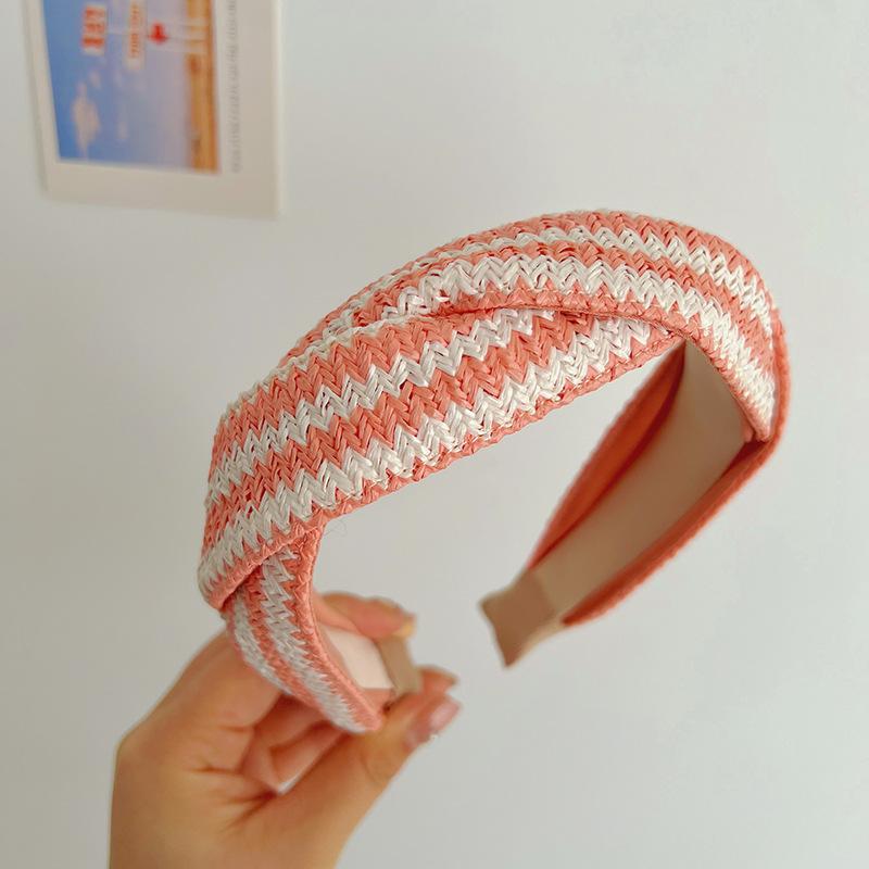 Bohemian Ethnic Summer Colorful Sponge Twist weaving Hairband Headband Adult Hair Accessories Hair Jewley