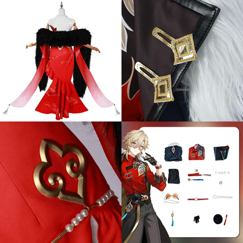 Adorable Honkai Star Rail Cosplay Costume In Vibrant Red For Anime Enthusiasts Of All Sizes
