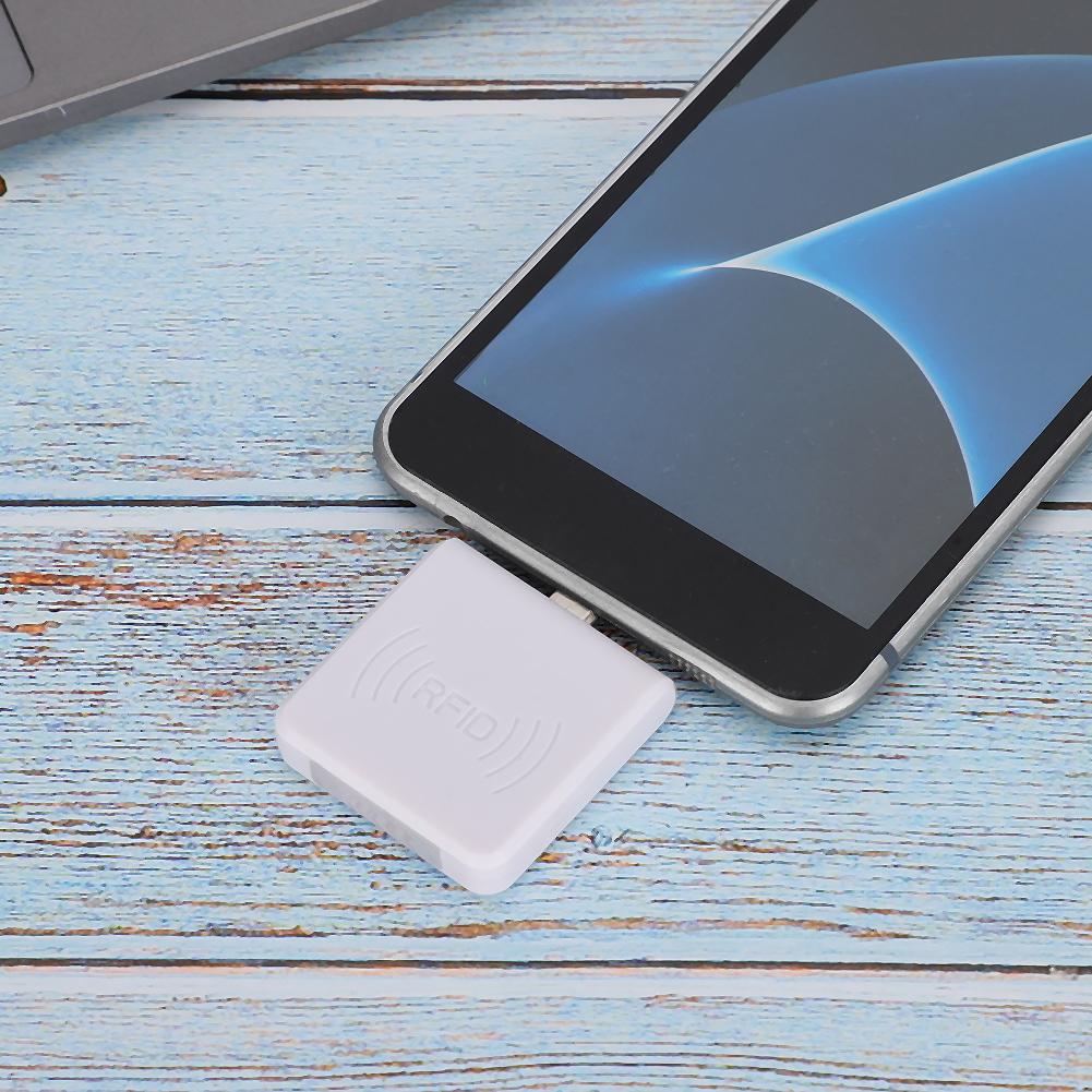 Non Contact   Card Reader Adapter ID Mobile Phone Smart   USB Converter(White )