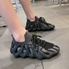 2025 Women's Shoes Fly-woven Breathable Casual Shoes Socks Shoes Octopus Mesh Dad Shoes Running Shoes Breathable and Comfortable