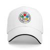 Judo Federation Logo Baseball Cap Black Adjustable Hat with Colorful Emblem Design for Martial Arts Enthusiasts and Sports Fans