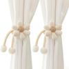 New 2/1PCS Flower Shaped Curtain Clip Creative Fashion Pearl Buckle Curtain Tie Bedroom Curtain Rack Simple Cute Tie Home Decor