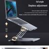 Rotating Adjustable Laptop Stand with Cooling Feature for Desktop Gaming