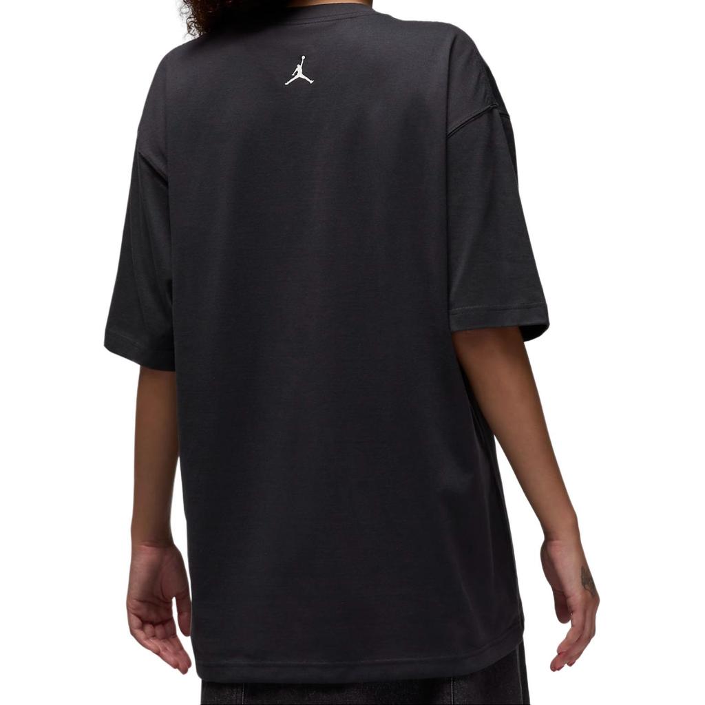 Jordan Printed Oversized Drop Shoulder T-Shirt Women Tops Black FV7119-045