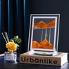 Moving Sand Art Picture Living Room Ornament 3d Three-dimensional Hourglass Painting Home Office Decoration 5-inch (18x14cm)