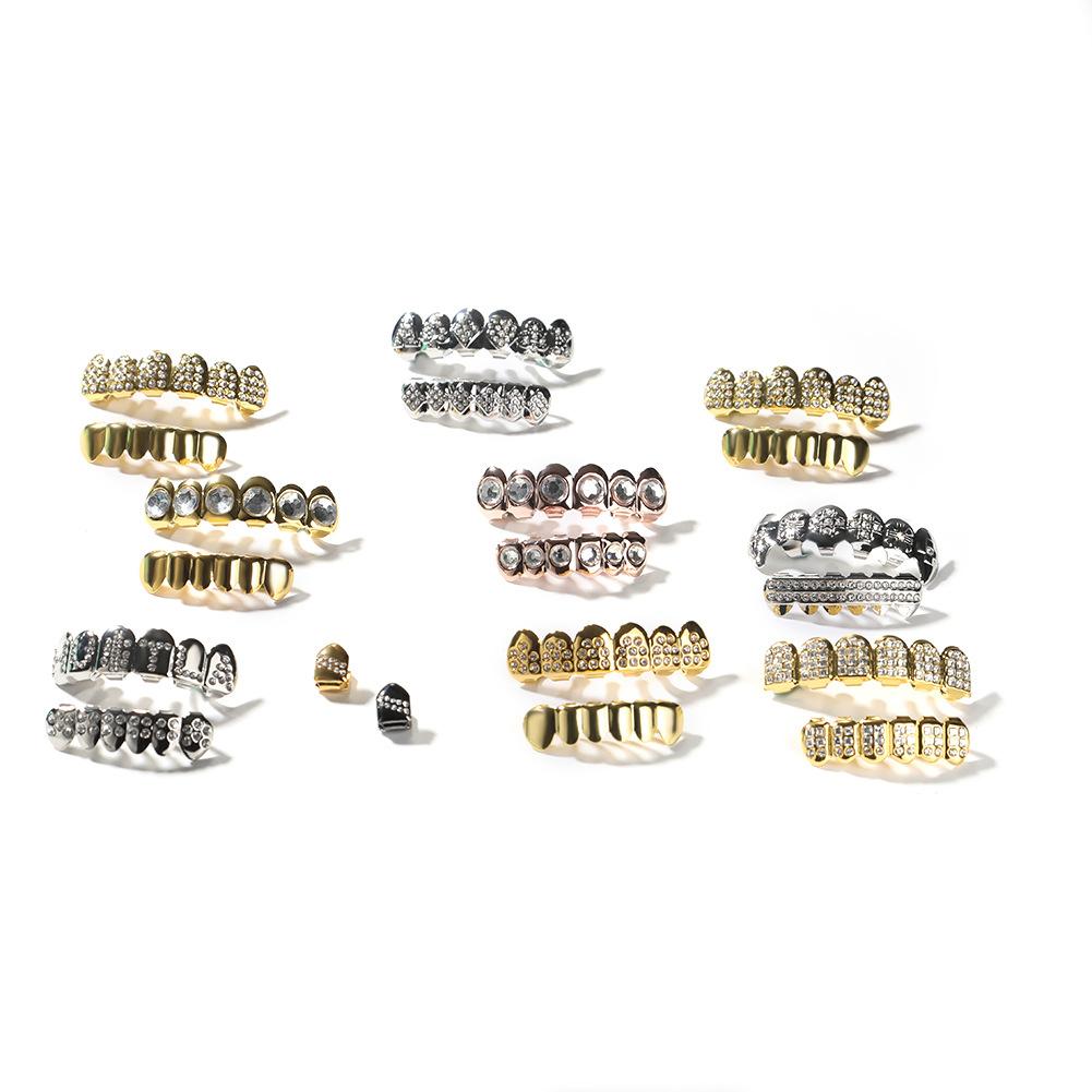Factory Direct Jewelry Braces Diamond Plated Rap Braces Teeth Grills