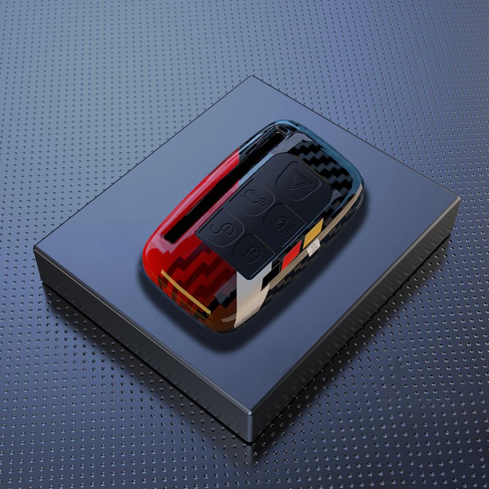 

ABS Carbon Car Key Case Cover Shell for Land Rover A9 Range Rover Sport Evoque Freelander Discovery Protector Shell