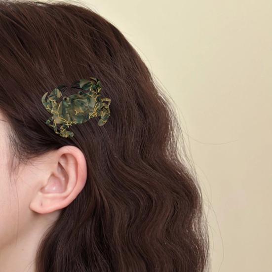 Women Hair Clip Crab Design No Damage To Hair Mini Hairpin Thick Thin Curly Straight Hair Small Sea Animal Hair Barrettes
