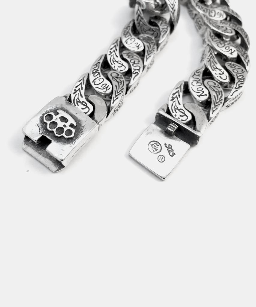 Sheen666 No Things No Glory Silver Bracelet