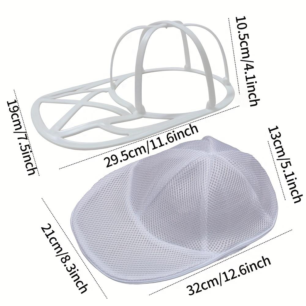 Hat Washer Cage Set with Mesh Bag, 1 Hat Cage + 1 Mesh Bag, for Washing Machine Cleaning of Adult Baseball Caps
