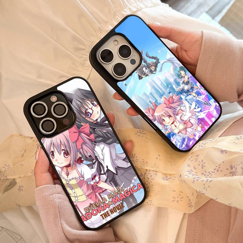 P-Puella Magi Madoka Magica Phone Case For IPhone 17 Air 16 E Pro Max 15 14 13 Mini 12 Pro 11 Max Plus Black Cover