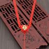 3m Adjustable Ruyi Knot Cord Pendant Necklace - Simple Handmade Jade/Emerald Style for Men & Women.