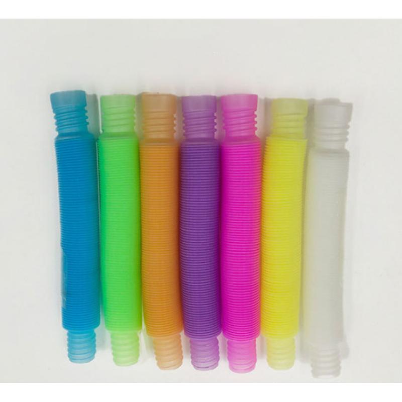 Kinder Entlüftung Dekompression Spielzeug Farbige Teleskopröhre Lustige Wasserpfeife zum Stressabbau Geburtstag