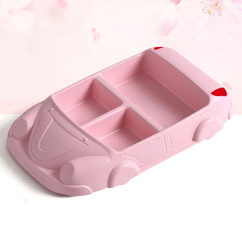 

Baby Bamboo Fiber Dishes Children s Creative Car Shape Plate Divided Children Tableware Kids Food Plate. Pink