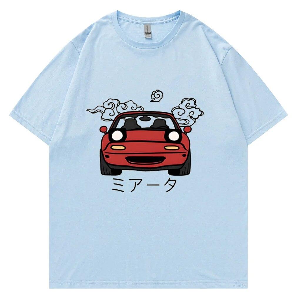 

Футболки Harajuku Initial D, футболка унисекс большого размера, летняя футболка унисекс в стиле хип-хоп, забавная автомобильная футболка с принтом автомобиля JDM, повседневные топы M