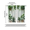 2 pcs   filtering curtains (excluding rods   non-movable   without batteries) Bohemian style greenerybackgroundsuitable for use in