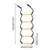 Outdoor 5 Step Boat Rope Ladder for Inflatable Boat, Kayak, Motorboat, Canoeing
