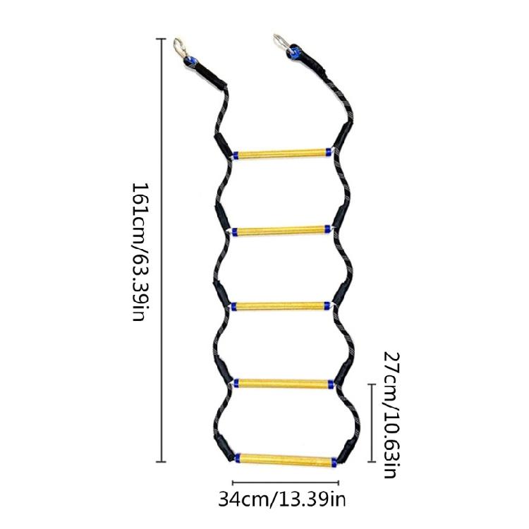 Outdoor 5 Step Boat Rope Ladder for Inflatable Boat, Kayak, Motorboat, Canoeing