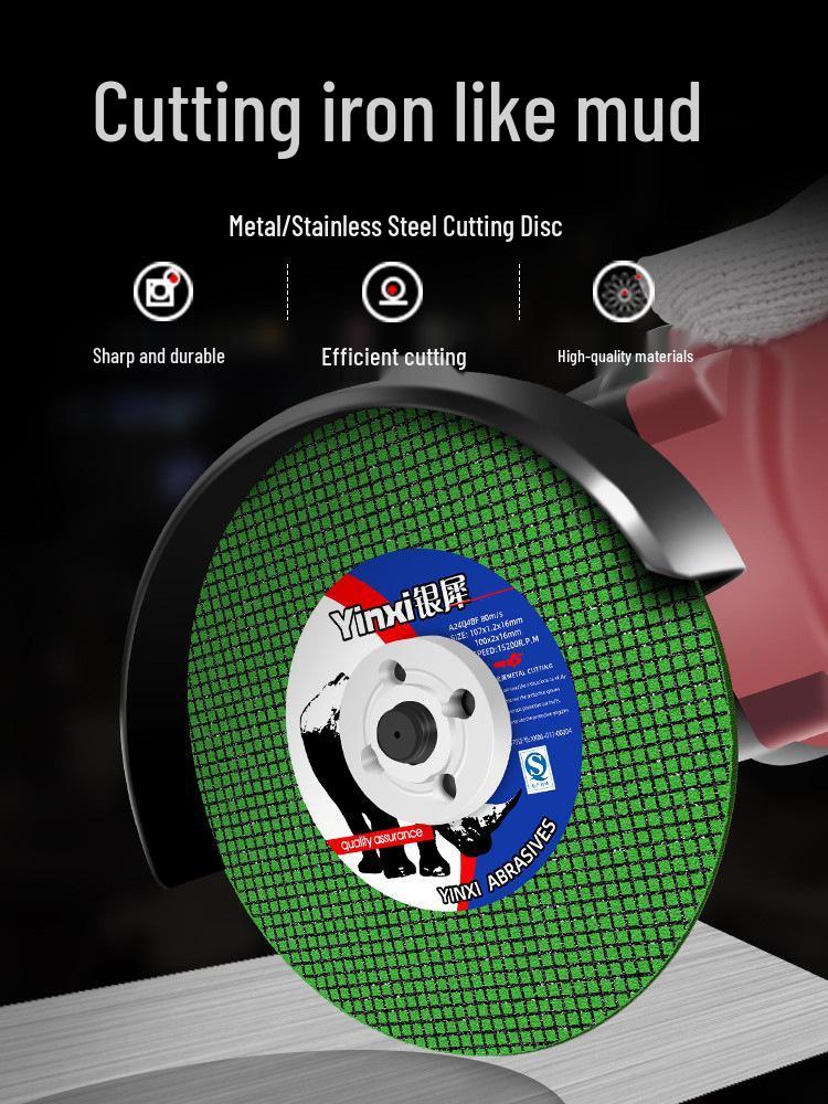 Stainless Steel Abrasive Cutting & Grinding Disc, 100mm Resin Wheel for Metal