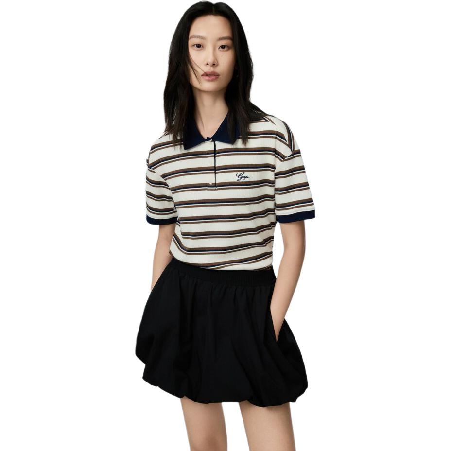 Gap Cute Elastic Waist Pleated Skirt Pants Casual Shorts Women Shorts 892961
