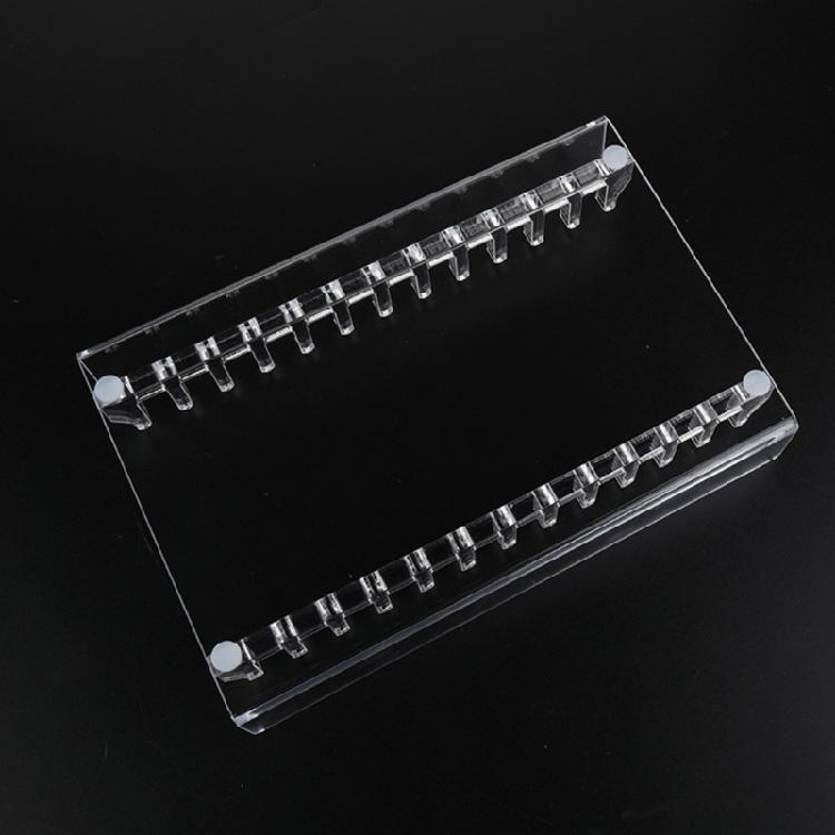 Acrylic CDs Holder with Cascading Desktop CDs Organizers Stores 12 CDs for Efficient Media Storage