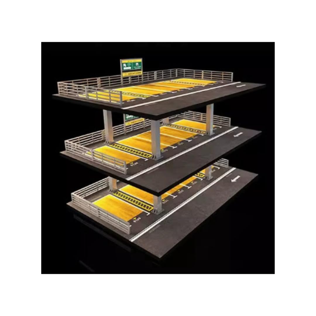 

Moreart Scale Model Parking Lot MO896130 Display Pit Garage Diorama with Miniature Cars 1/64 [Used]