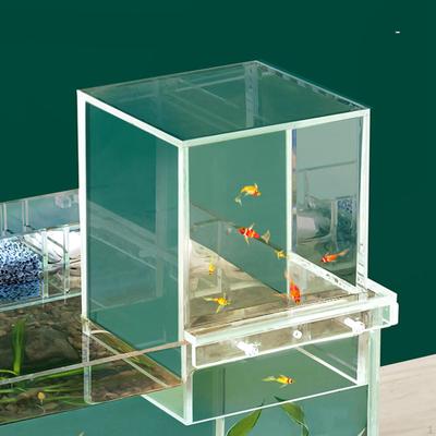 Unterdruck-Aquarium, kleine Zuchtbox, tragbares Acryl-Aquarium für