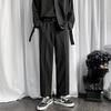 Spring and Autumn Trousers Men's Straight Loose and Drape Suit Pants Men's Trendy Casual Nine-point Small Trousers