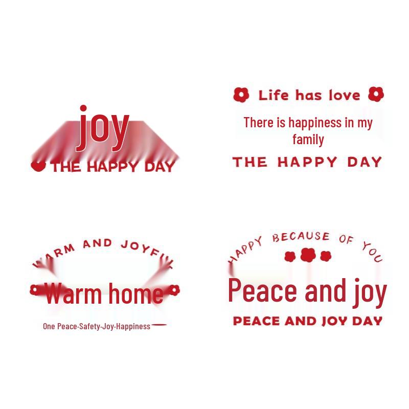 Wedding Double Happiness Window Static Clings