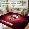 Crystal Velvet Square Rug Custom NameVfB Stuttgart FC Pattern Non Slip Home Floor Decor Rug
