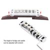 Silver Color Rosewood Bridge Wood And Metal Guitar Parts Guitar Saddles Guitar Bridge  Guitar Parts