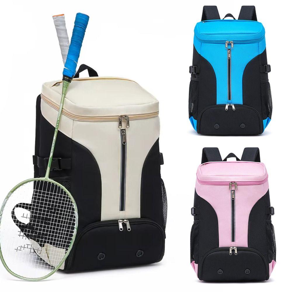 Multifunctional Badminton Racket Backpack with Shoes Pocket Pickleball Racket Bag New Tennis Bag