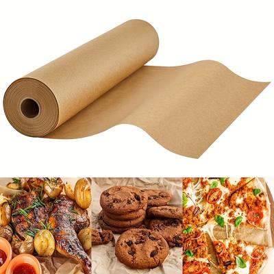 Bardzo mocny papier do pieczenia w rolce, bielony, nieprzywierający, odporny na ciepło, wykładka do piekarnika 38cmx61m