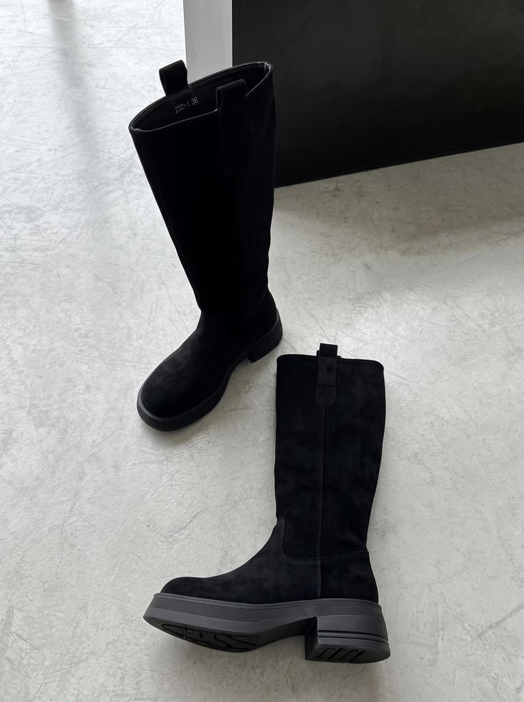Internal height increase~ Popular autumn and winter new products but knee boots women's thick heel European and American style tall women's boots