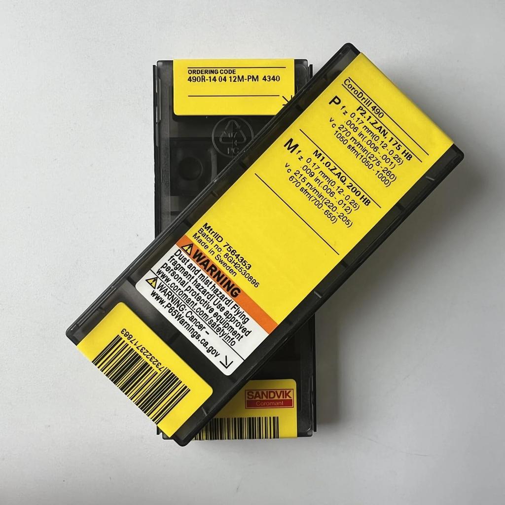 Original Sandvik / 490R-140412M-PM 4340 /CNC Lathe Carbide Blade Tool 10 Pcs