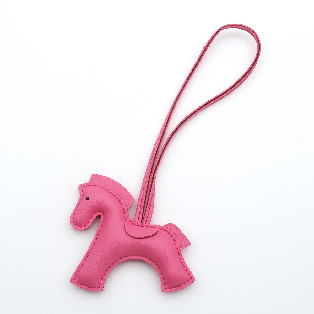 Chic Little Horse PU Leather Pendant: High-End Versatile Bag and Car Accessory