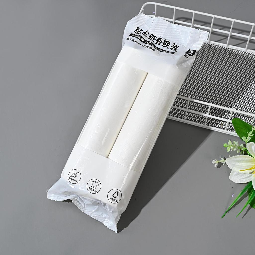 19cm Lint Roller Refill Sticky Paper Tearable Replacement Roll