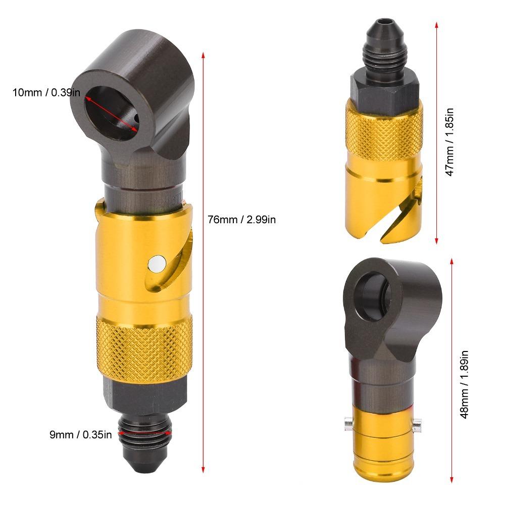 Aluminum Alloy Brake Line Quick Release Quick Disconnect Fitting Motorcycle Brake Hose Upgrade Mod золотой