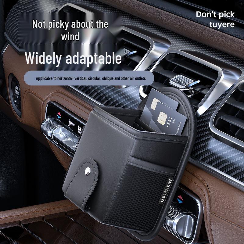 Car Air Vent Storage Organizer: Phone & Eyeglass Holder