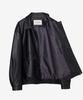 MINDBRIDGE [Couture] Out-Pocket Black Leather Oversized Blouson