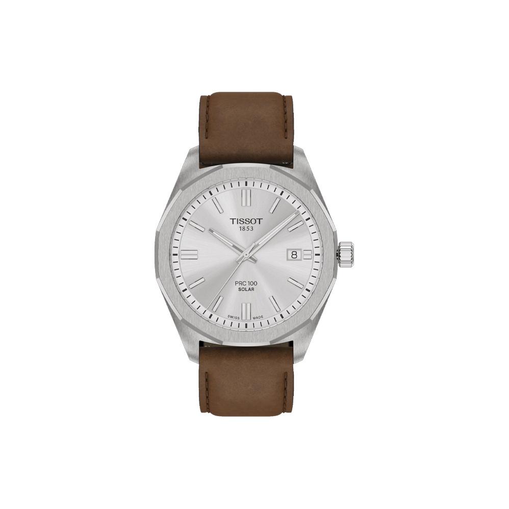

TISSOT PRC100 Мужские часы с солнечным кварцевым механизмом Часы 39 мм Черный циферблат T151.422.33.051.00 Silver Dial