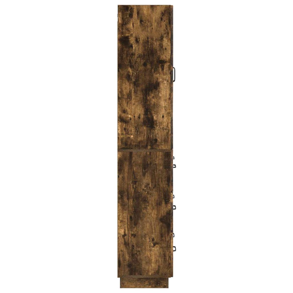 2 Piece Cabinet Set Smoked Oak 66 X 34.5 X 87 Cm