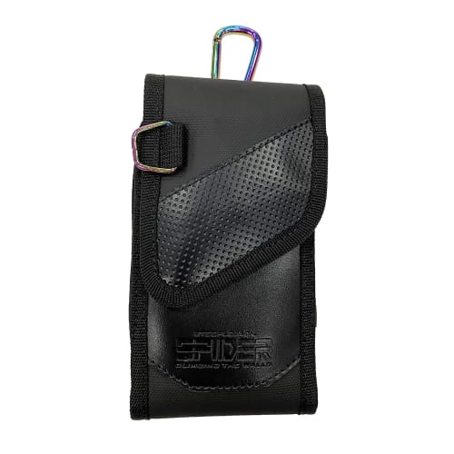 SK11 SPIDER Tool Pouch (approx. 90mm wide x 170mm high x 50mm deep) - Holds smartphones, mini levels, and more. Features vertical and horizontal belt