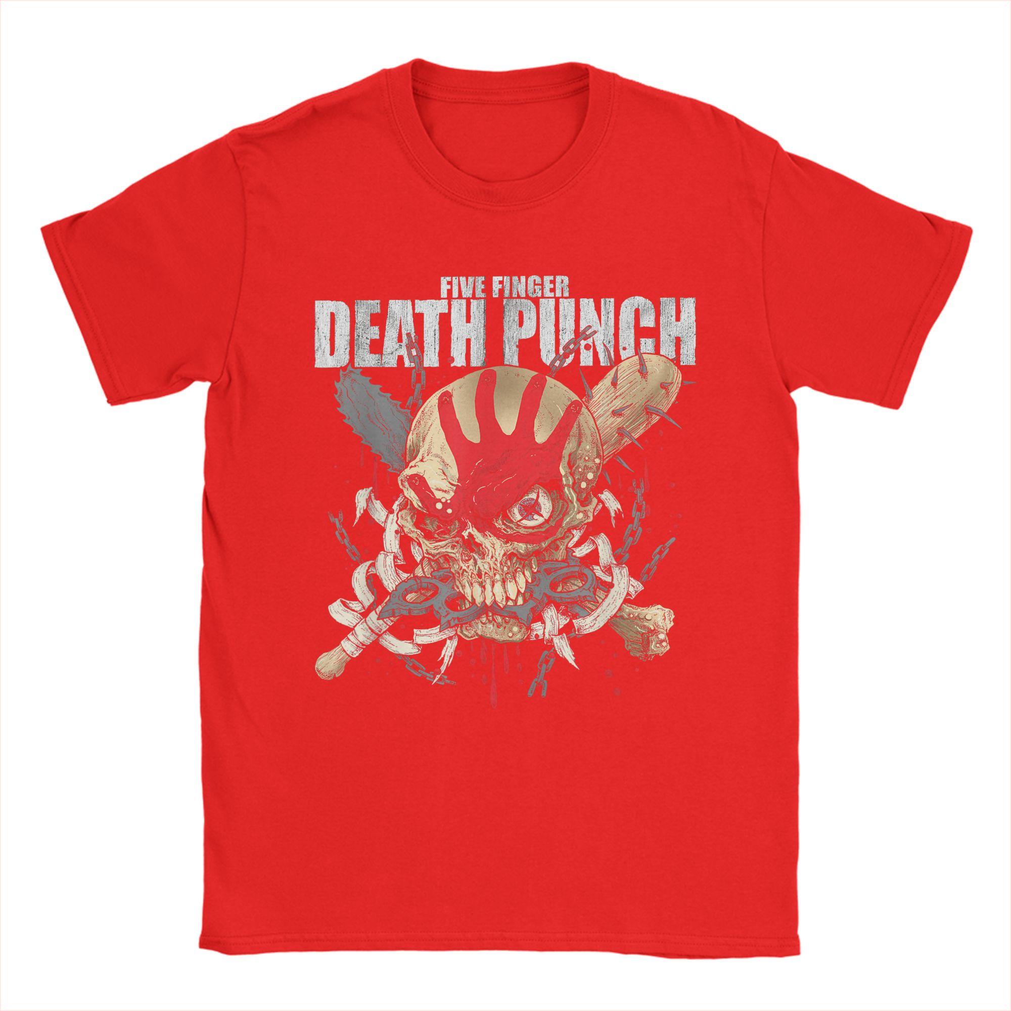 

5FDP Warhead Skull Men T Shirts Vintage Tee Shirt Short Sleeve Crew Neck TShirts 100 Cotton Gift Idea Clothes S